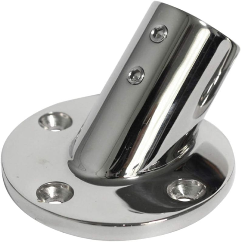 Photo 1 of NRC&XRC Heavy Dudy 316SS Marine Boat Hand Rail Fittings 30 Degree Round Base for 7/8''Tube