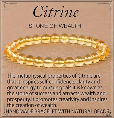 Photo 1 of LPBeads Handmade Natural Gemstone Stretch Elastic Bracelet Healing Crystal Round Stone Beads Jewelry Gifts for Women Men