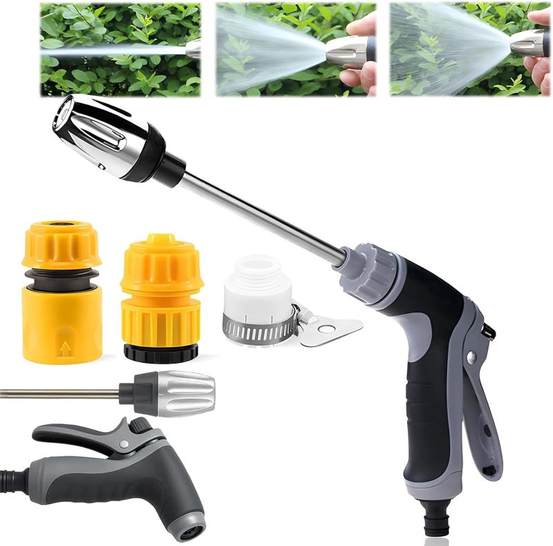 Photo 1 of Waterblitz Pressure Washer,2025 New Waterblitz High Pressure Water Washer,Water Blitz Hose Nozzle,with 360° Rotating for Three Spray Modes (Water Gun + Connector*2)