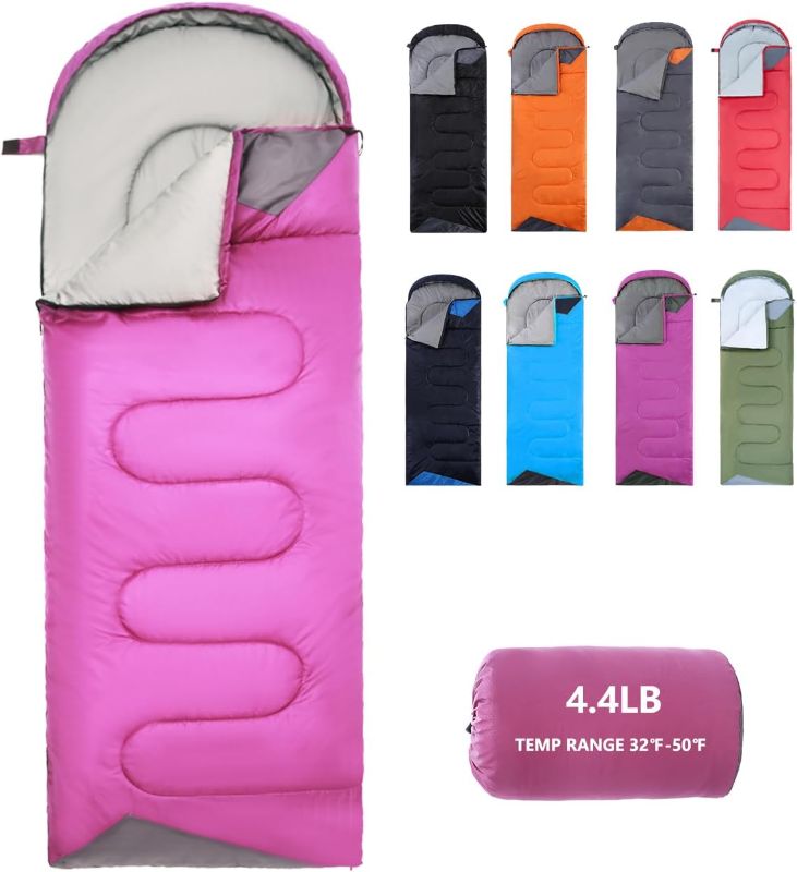 Photo 1 of Sleeping Bags for Adults Cold Weather - 20 Degree Big&Tall Size Backpacking Lightweight Waterproof for Girls Boys Mens Teen Women for Camping Hiking Outdoor Travel Hunting with Compression Bags
