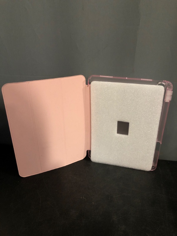 Photo 1 of TiMOVO Case for iPad (A16) 11th Generation 11 Inch 2025, iPad 10th Generation Case 10.9 Inch 2022 with Pencil Holder,Slim Protective Cover with Clear Back Shell,Auto Wake/Sleep, Watermelon Pink