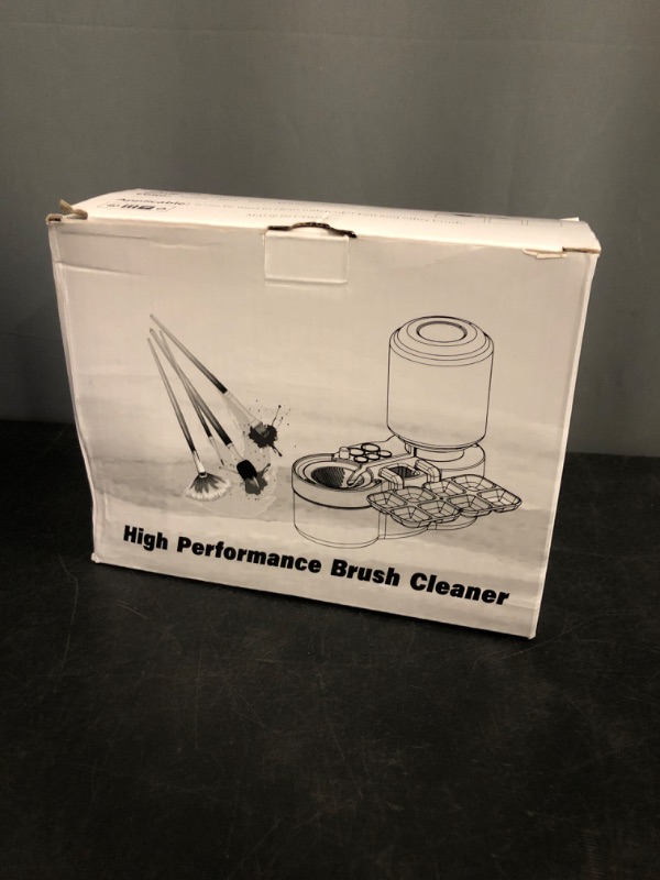 Photo 1 of Paint Brush Cleaner with Paint Tray, Practical Plastic New Water Cycle Paint Brush Rinser Paintbrush Washer Cleaning Tool for Artists Painting Beginners Painting Supplies(White)