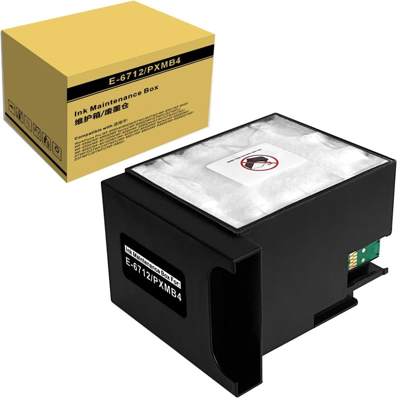 Photo 1 of T6712 T671200 Ink Maintenance Box Compatible with Workforce Pro WF-6090 WF-6590 WF-8090 WF-8590 WF-R8590 Printer