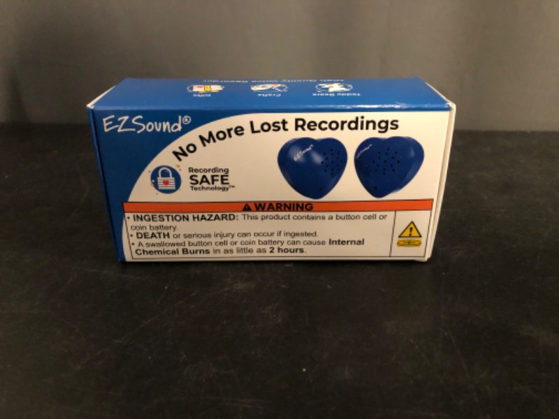 Photo 1 of EZSound Build a Bear Voice Recorder | 2 Pack – 30 sec Stuffed Animal Voice Box | Sound Box for Stuffed Animal | Custom Heart Shaped Audio Recordable Button for Plush, Kids, Music | Sound Module & Chip