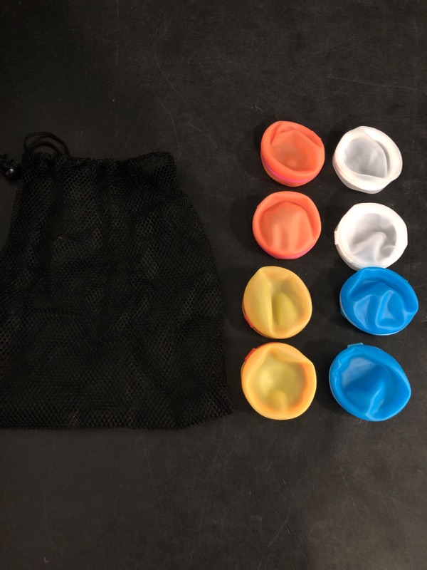 Photo 1 of 8 pcs Reusable Water Balloons - Self Sealing Quick Fill, Silicone Water Balloons Water Balloon Pump