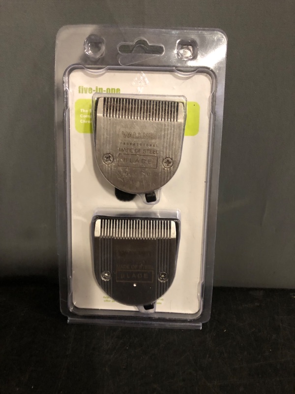 Photo 1 of 2 Pack Detachable Adjustable Pet Dog Grooming Clipper 5-in-1 Blade Compatible with WAHL Professional Animal Blade Arco, Bravura, Chromado, Creativa, Figura, and Motion Pet, Dog, and Horse Clippers