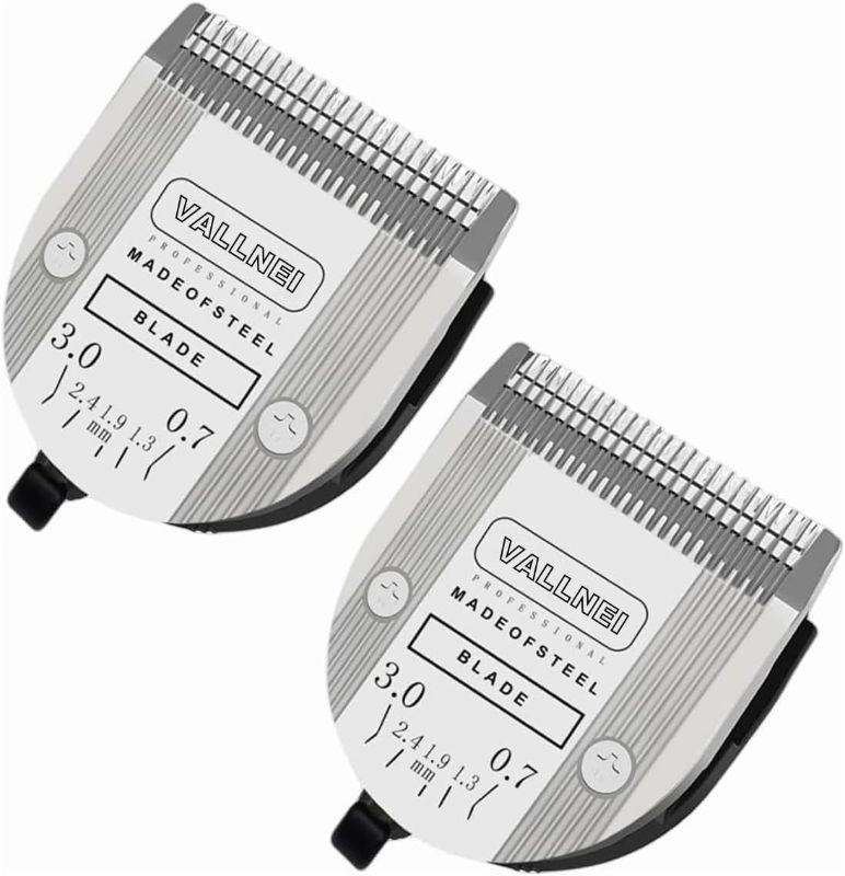 Photo 1 of 2 Pack Detachable Adjustable Pet Dog Grooming Clipper 5-in-1 Blade Compatible with WAHL Professional Animal Blade Arco, Bravura, Chromado, Creativa, Figura, and Motion Pet, Dog, and Horse Clippers