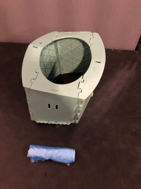 Photo 1 of Portable Potty Seat for Toddler Foldable Travel Potty Training Toilet Seat with Cleaning Bags Reusable for Outdoor Camping, Travel, Kids Toddler Travel Potty Seat (Green)