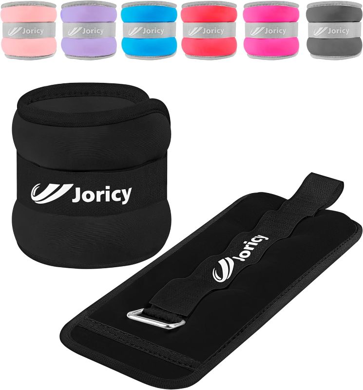 Photo 1 of Ankle Weights A Pair of 1/2/3/4/6/8/10/12/20 LBS Wrist Leg Arm Weights for Women Men kids child with Adjustable Straps, Strength weighted for Physical Therapy Running Walking Fitness Gym Workout
