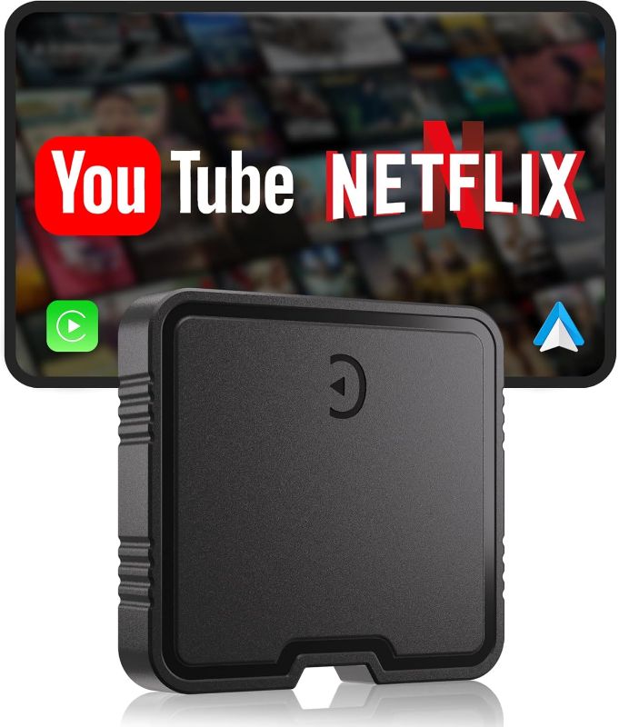 Photo 1 of Wireless CarPlay Adapter 2025 AI Box for iPhone & Android Auto with YouTube & Netflix Support TF Card Offline Playback Plug and Play Car Video Box Wired to Wireless Stable 5.8Ghz WiFi + Bluetooth 5.3