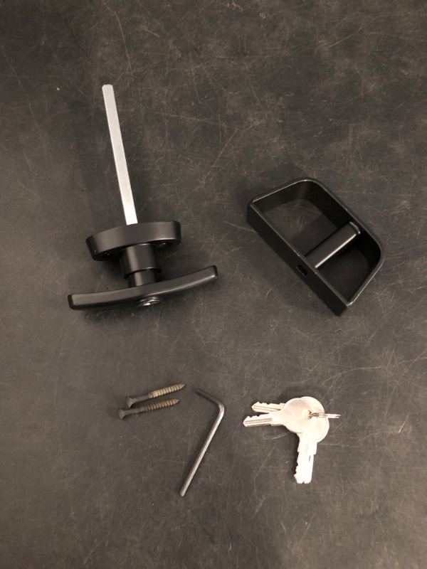 Photo 1 of Shed Door Latch T-Handle Lock Kit with 4 Keys,Storage Barn Shed Door Hardware Lock Set 4½" and 5½" Stem