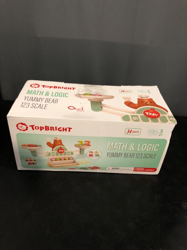 Photo 1 of TOP BRIGHT Balance Math Game for Kids - STEM Toys for 3 Year Old Girls Boys Gifts, Balance Counting Toys Educational Kindergarten Preschool Learning Toys for Age 3 4 5