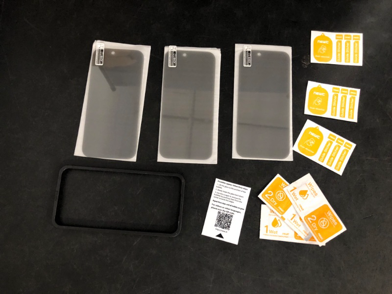 Photo 1 of NEW'C 3 Pack Privacy for iPhone 17, 17 Pro, iPhone 16 Pro Screen Protector (6.3 inches), Anti-Spy Tempered Glass Film,Enhanced 28 Degree Privacy Angle - Easy Installation Tool Included