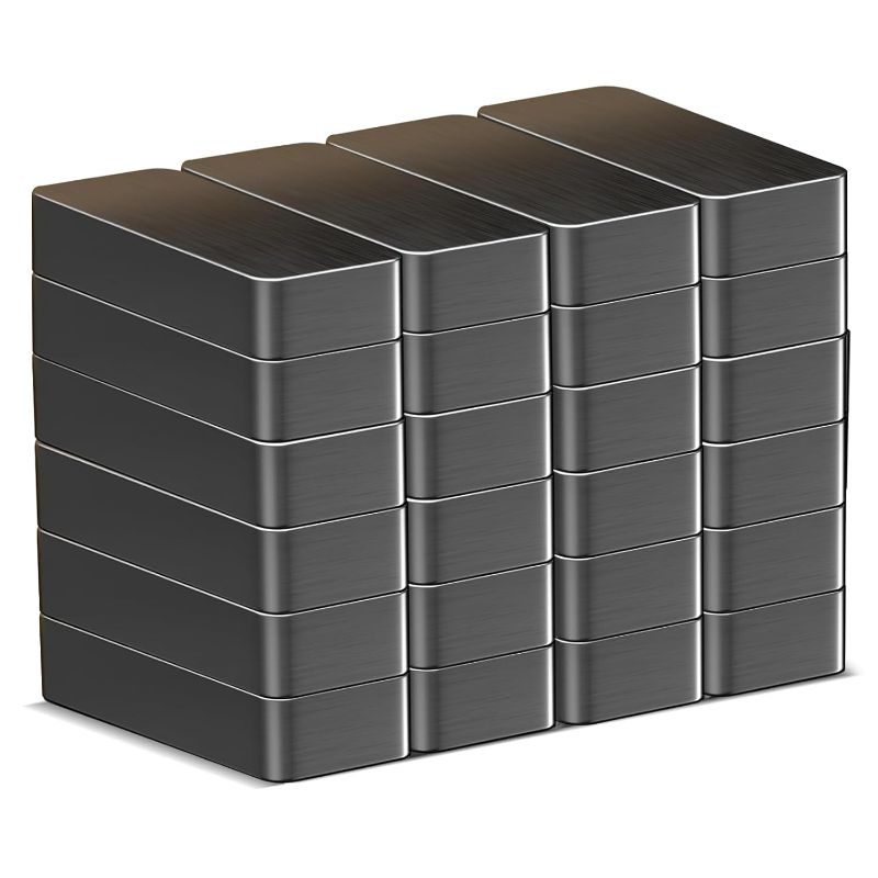 Photo 1 of Thaibear 24 Pack Ceramic Magnets Strong, 1 7/8" x 7/8" x 3/8" Large Magnet Blocks Heavy Duty, Grade 8 Ferrite Industrial Magnets for Fridges Whiteboard, Kitchen, Crafts, Science
