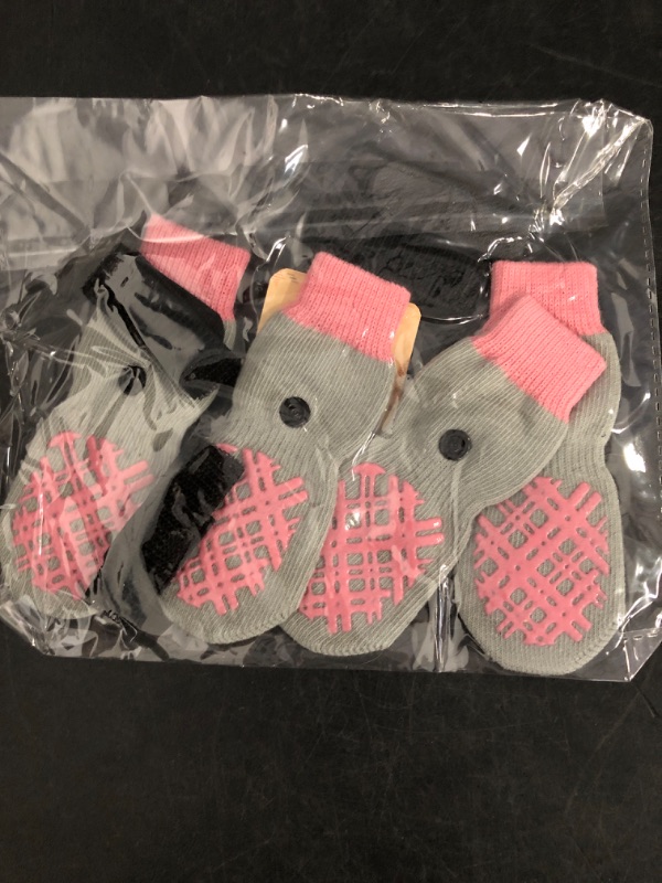 Photo 1 of BEAUTYZOO Dog Socks to Prevent Licking for Hardwood Floors - Socks for Small Medium Large Dogs - Hot/Cold Pavement Traction Control Non Skid Anti Slip Socks for Puppy Old Senior Dog, Paw Protector