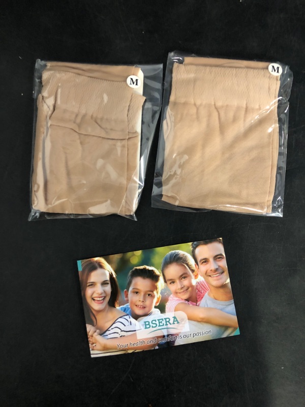 Photo 1 of BSERA Calf Compression Sleeve Women, 2 Pairs 20-30mmHg Footless Compression Socks for Swelling Shin Splints Varicose Veins
