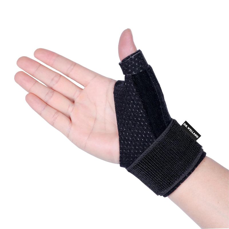 Photo 1 of Dr.Welland Reversible Thumb & Wrist Stabilizer splint for BlackBerry Thumb, Trigger Finger, Pain Relief, Arthritis, Tendonitis, Sprained and Carpal Tunnel Supporting, Lightweight and Breathable S/M
