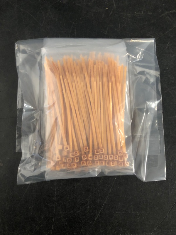 Photo 1 of Mini Skater 6 Inch Multi-Color Multi-Purpose Heavy Duty Nylon Zip Cable Ties (200, Gold)
