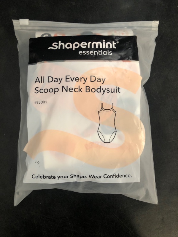 Photo 1 of (Size 2XL) SHAPERMINT Bodysuits for Women - Body Shaper Tummy Control Bodysuit, Shapewear Bodysuits for Women, Scoop Neck Plus Size

