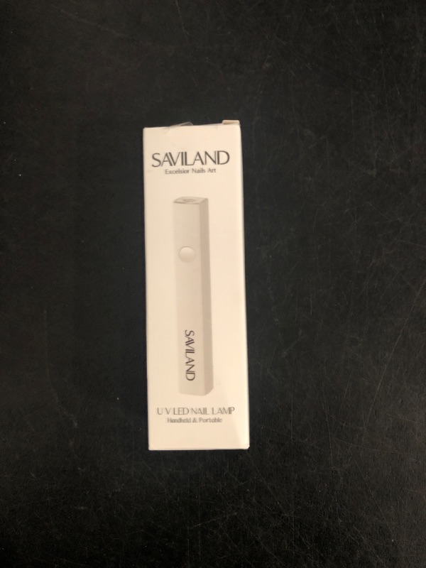 Photo 1 of SAVILAND Handheld U V Light for Nails: 3W Portable Mini UV Light for Gel Nail Sticker LED Gel Nail Lamp Gel Polish 180mAh Rechargeable Flashlight Type-c Gel Nail Dryer Home DIY Nail Art Self Use

