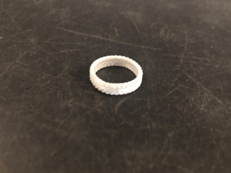 Photo 1 of ThunderFit Silicone Wedding Rings for Women, Braided Pattern Engagement Bands 4.6mm Wide 2.2mm Thick - 1/8/9 Variety Multipack
