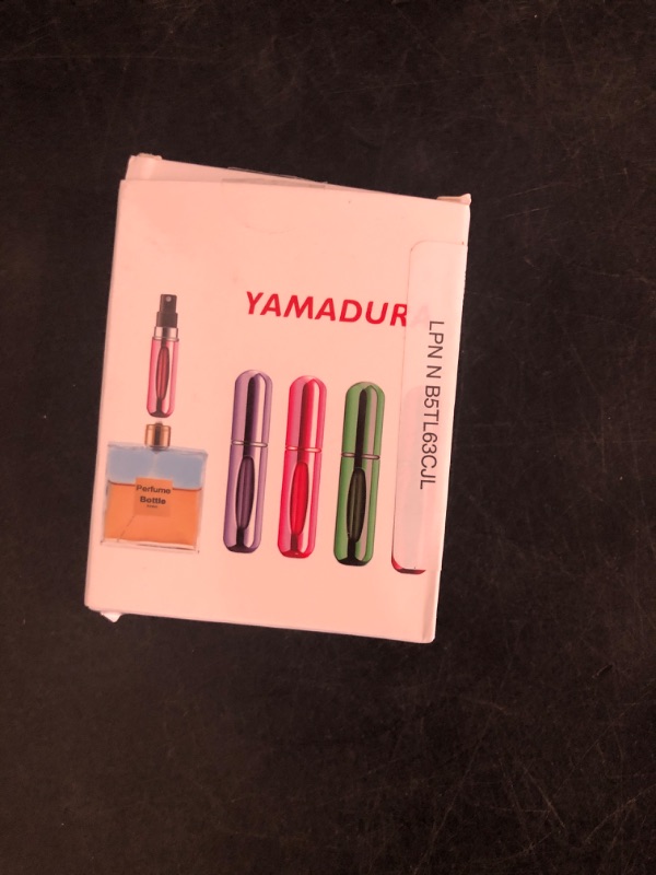 Photo 1 of Yamadura Mini Refillable Perfume Portable Atomizer Bottle Refillable Perfume Spray, Refill Pump Case for Traveling and Outgoing (5ml, 4 Pack) 4