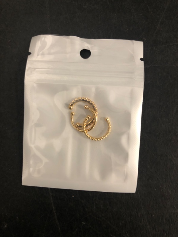 Photo 1 of 3 pc. - Gold Ear Cuff Earrings Non-Piercing Fake Helix Conch Cuff Earrings Cartilage Non-Pierced Cuff Earrings For Women For Non Pierced Ears
