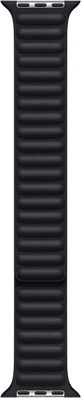 Photo 1 of Apple Watch Band - Leather Link - (45mm) - Midnight - Small/Medium
