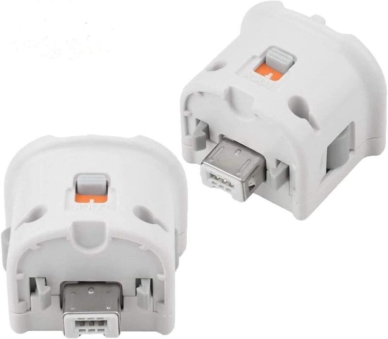 Photo 1 of Wii Motion Plus Adapter for Original Wii Remote Controller(Pack of 2) (White)