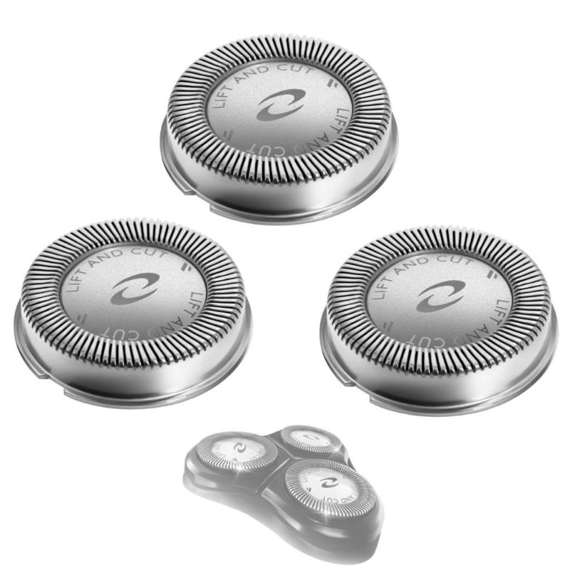 Photo 1 of HQ56 Replacement Shaver Heads for Norelco HQ3 HQ4 HQ55 HQ56 HQ6-3Pcs Replacement Shaver Head Compatible with HQ300 HQ442 HQ916 HS190 HQ699 Electric Shavers
