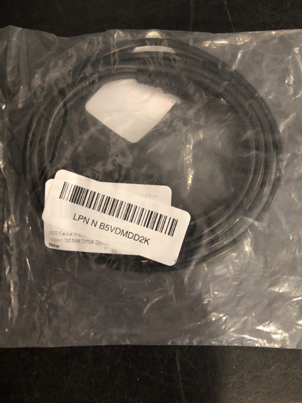 Photo 1 of USB Cable Photo Transfer Charger Cord UC-E6 for Nikon D3300 D750 D5300 D7200 D3200, Coolpix B500, Select Coolpix & DSLR (Please See Product Pictures & Complete List of Compatible Nikon Models Below)
