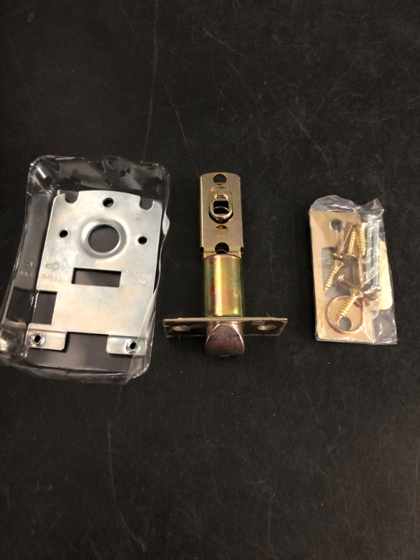 Photo 1 of Design House Passage Door Latch, 6-Way Adjustable Fit, Square Spindle, Emblem Series Locksets, Easy Assembly, Satin Nickel Finish, 3.25 in. L x 1.05 in. W x 2.25 in. H, 582213
