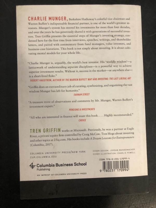 Photo 1 of Charlie Munger: The Complete Investor (Columbia Business School Publishing)