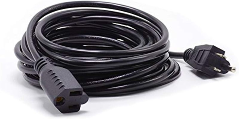 Photo 1 of ETOPLIGHTING 3 Prong, 20ft Power Extender Cord Cable, Adapter, Outlet Saver, UL Listed, Indoor/Outdoor, 16AWG [1.31mm²] 300V, APL1741
