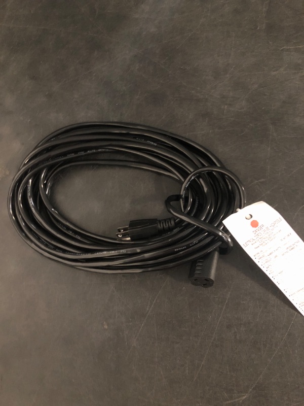 Photo 1 of ETOPLIGHTING 3 Prong, 20ft Power Extender Cord Cable, Adapter, Outlet Saver, UL Listed, Indoor/Outdoor, 16AWG [1.31mm²] 300V, APL1741
