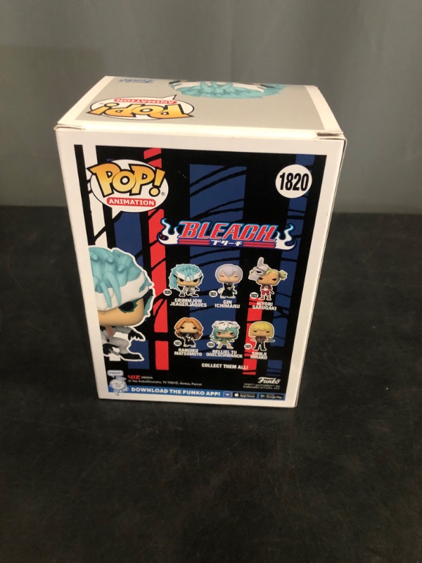 Photo 1 of Funko Pop Animation: Bleach - Grimmjow Jaegerjaquez Jeagerjaques - 1/6 Odds for Rare Chase Variant - (Glow in The Dark), (Styles May Vary) - Collectable Vinyl Figure - Gift Idea - Anime Fans