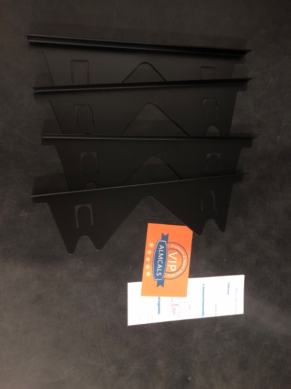 Photo 1 of Stainless Steel Stovetop Covers between Stovetop and Counter Kitchen Stoves Strip, 4 pieces (Black)
