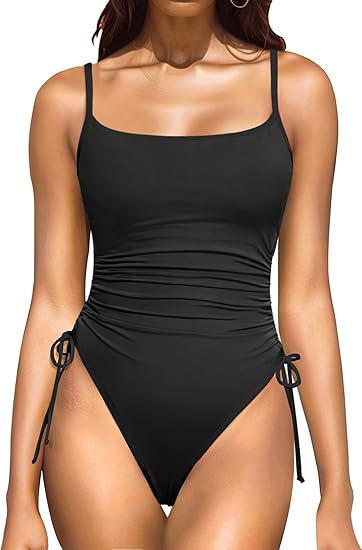 Photo 1 of ( Size L) Daci Women's High Cut One Piece Swimsuit - Ruched Tummy Control Bathing Suit Brazilian Swimwear 2025
