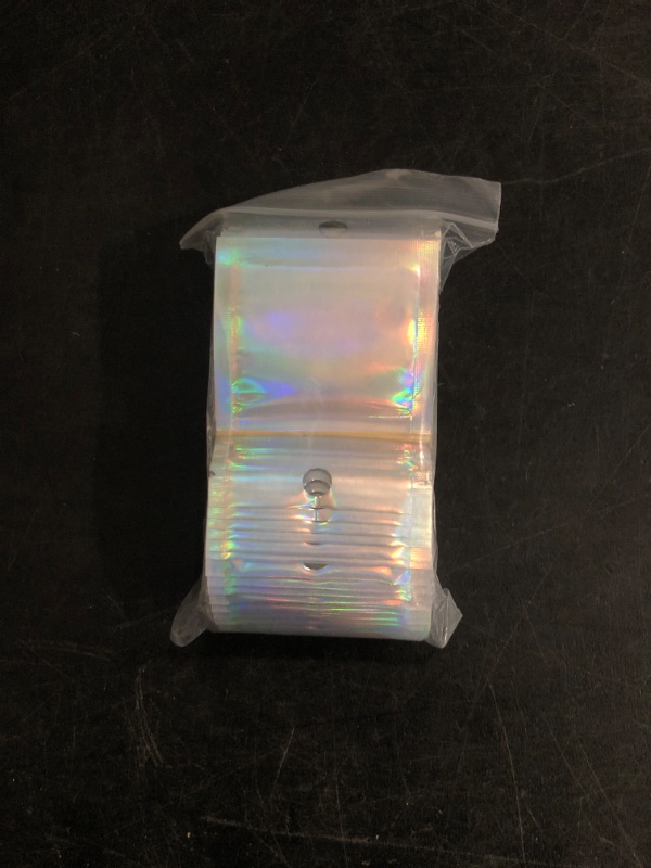 Photo 1 of Malastar 2x3 inch 100PCS Resealable Smell Proof Bags–Holographic Packaging Foil Pouch Baggies, Clear Small Mylar Bag for Jewelry,Candy,Food Storage,Business