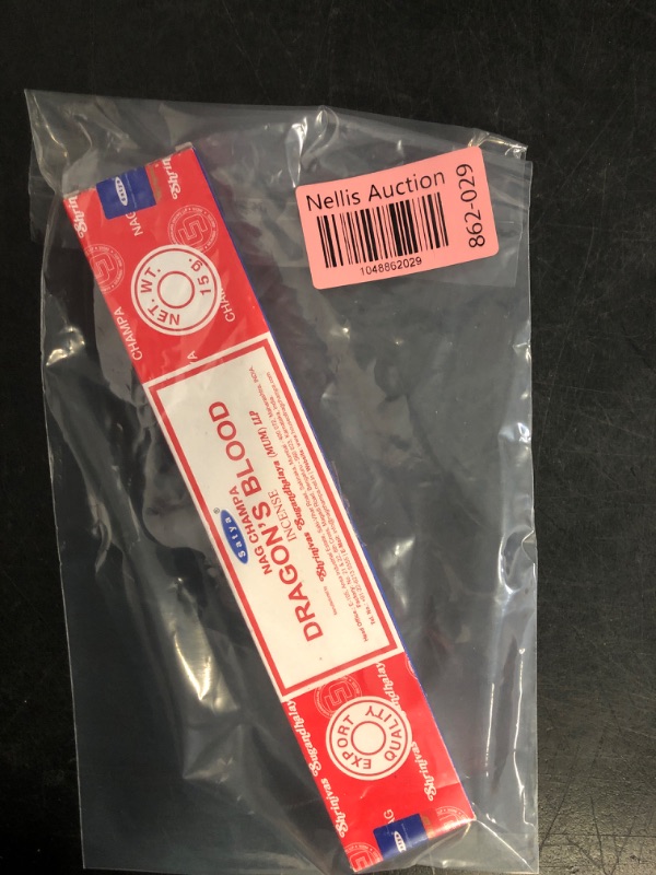 Photo 1 of Satya Sai Baba Nag Champa Dragon's Blood Incense Sticks Agarbatti Packs of 1, 15 Grams | Export Quality