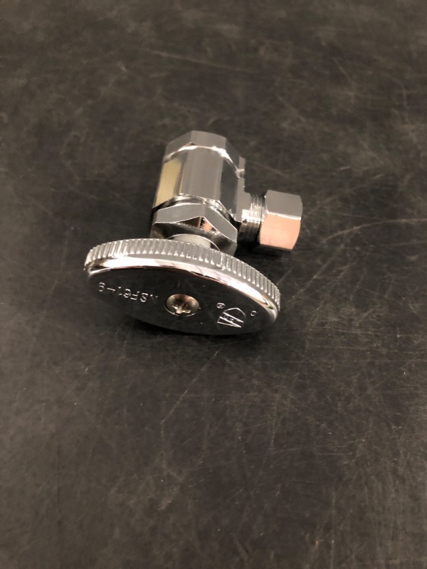 Photo 1 of BrassCraft OCR19X C1 Multi-Turn Angle Stop 1/2" x 3/8", Chrome Plated
