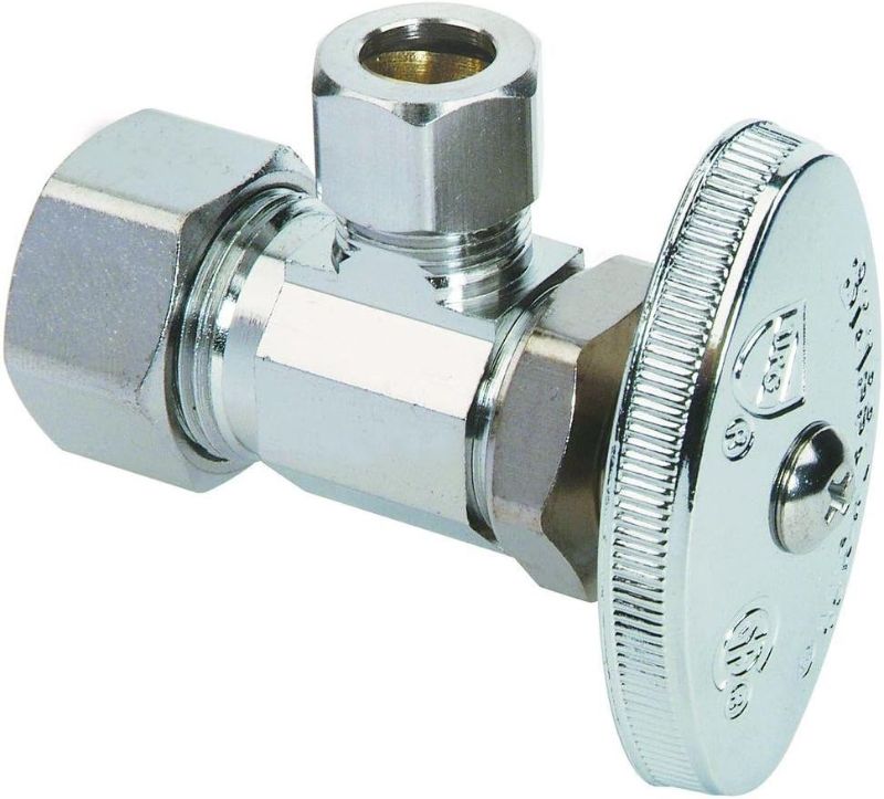 Photo 1 of BrassCraft OCR19X C1 Multi-Turn Angle Stop 1/2" x 3/8", Chrome Plated
