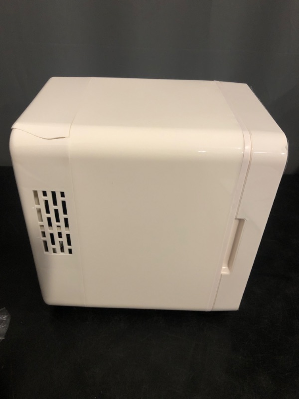 Photo 1 of KEENSTAR Mini Skincare Fridge (6L/8 Can) with Dimmable LED Mirror, Cooler & Warmer for Bedroom, Cosmetics, Office, Dorm and Car, Portable Personal Refrigerator for Cosmetics, Skincare and Food, White
