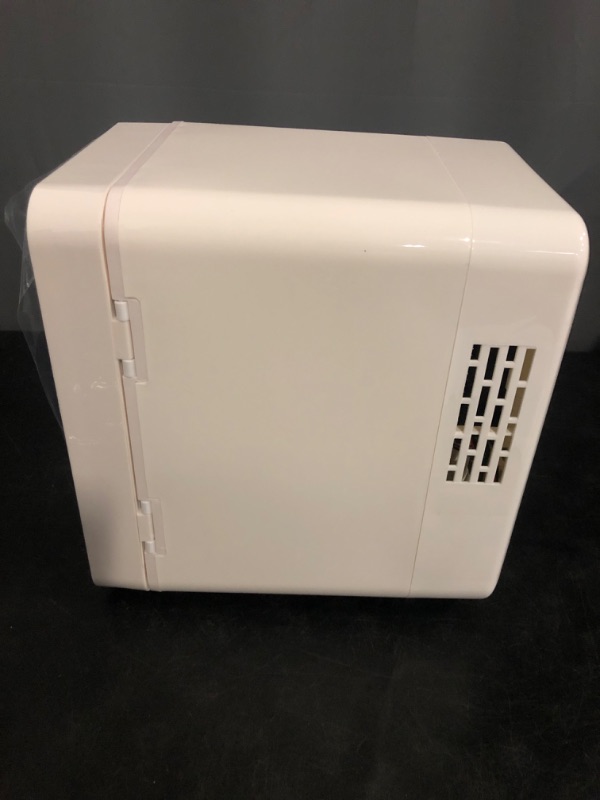 Photo 1 of KEENSTAR Mini Skincare Fridge (6L/8 Can) with Dimmable LED Mirror, Cooler & Warmer for Bedroom, Cosmetics, Office, Dorm and Car, Portable Personal Refrigerator for Cosmetics, Skincare and Food, White
