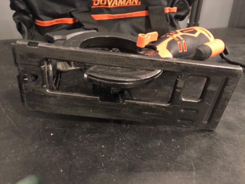 Photo 1 of DOVAMAN Circular Saw, 5.8A 4-1/2" Circular Saw w/Laser, Metal Auxiliary Handle, 6 Blades (4½", 4¾"), Cutting Depth 1-11/16" (90°), 1-3/8" (45°), Ideal for Wood, Soft Metal, Plastic, Tile - MCS01A
