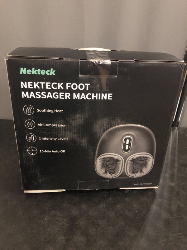 Photo 1 of Nekteck Shiatsu Foot Massager with Heat, FSA Eligible Deep Kneading Therapy Air Compression, HSA Feet Massage Improve Blood Circulation Foot Wellness Soothing Pain Relief, Relax for Home Office Use
