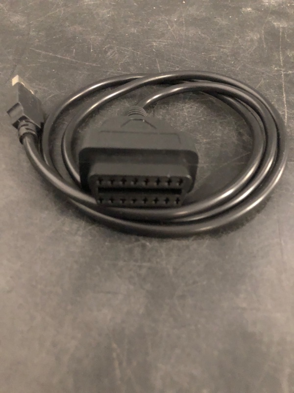 Photo 1 of OBD2 Female to USB2.0 Male Cable OBD2 to USB Cable 1M OBD2 Female to USB2.0 Male Car Driving Computer OBD Adapter GPS Power Cable
