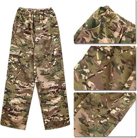 Photo 1 of (Size 10-12) Army children's tactical clothing camouflage clothing soldiers children's clothing boy camouflage
