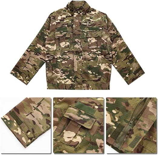 Photo 1 of (Size 10-12) Army children's tactical clothing camouflage clothing soldiers children's clothing boy camouflage

