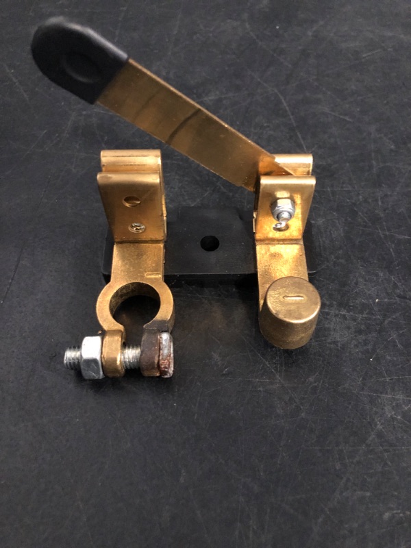 Photo 1 of Battery Disconnect Switch, Top Post Battery Disconnect Switch 12V 24V, Battery Cut Off Shut Off Switch for Car Marine Boat RV ATV (Negative, Vertical)